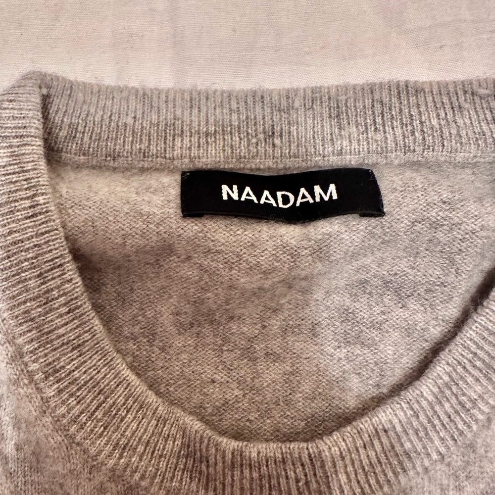NAADAM Light Gray Crewneck Sweater - Picture 2 of 4